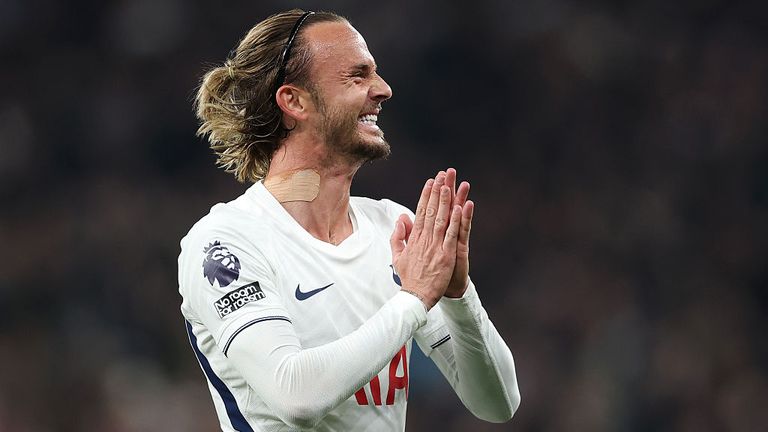 James Maddison marked his first start for Spurs in 18 months with a stunning goal